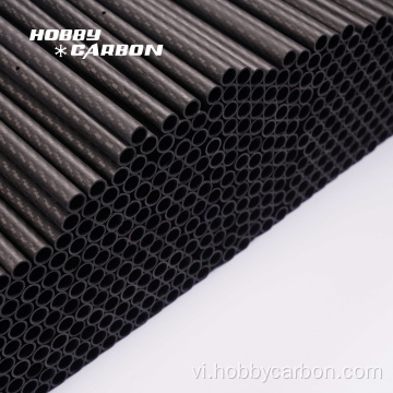 3k cuộn bọc 100% ống sợi carbon bóng